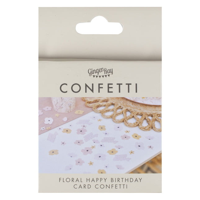 Happy Birthday Confetti Bloemen