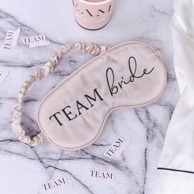 Roze Slaapmasker Team Bride