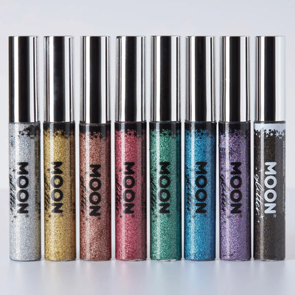 Moon Glitter Holographic Glitter Eye Liner Silver 10ml