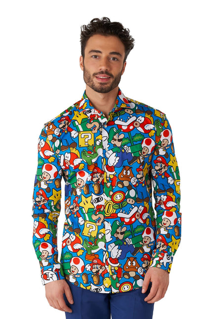 Super Mario Overhemd Heren OppoSuits