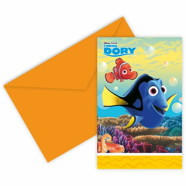 Finding Dory Uitnodigingen 6st