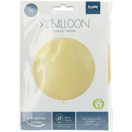 Lichtgele Ballon Powder Yellow 80cm