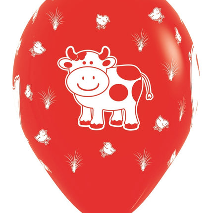 Ballonnen Farm Animals Mix 30cm 25st