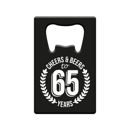 Bieropener 65 Jaar Cheers & Beers