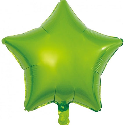 Helium Ballon Ster Groen Leeg 45cm