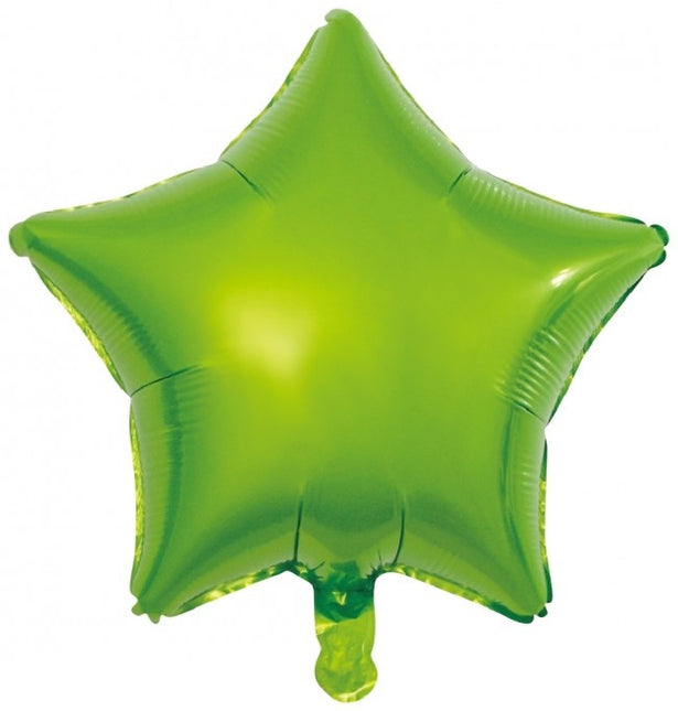 Helium Ballon Ster Groen Leeg 45cm