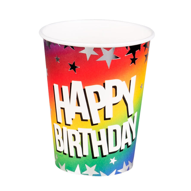 Happy Birthday Bekers Papier 210ml 10st