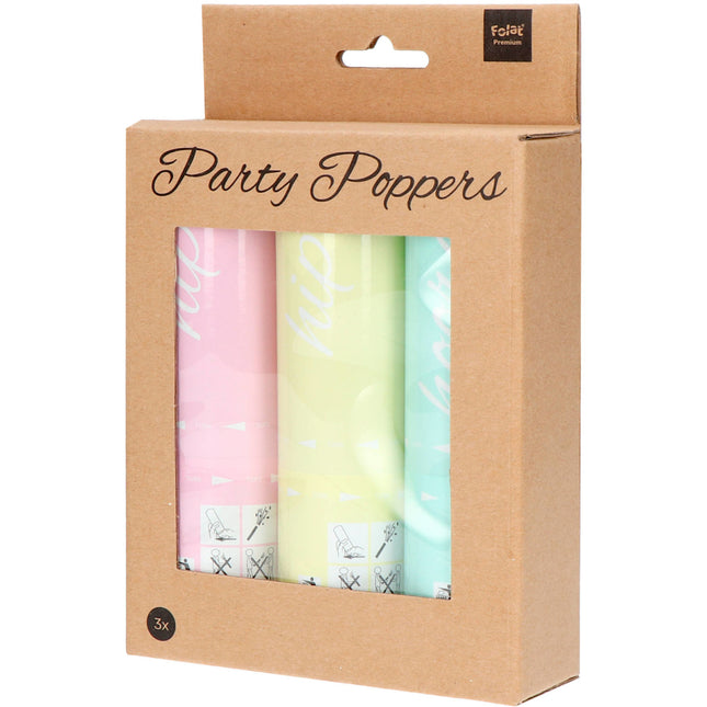 Confetti Kanonnen Set Pastel 15cm 3st