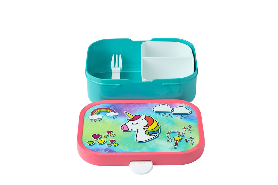 Lunchset Campus Drinkfles+Lunchbox Unicorn