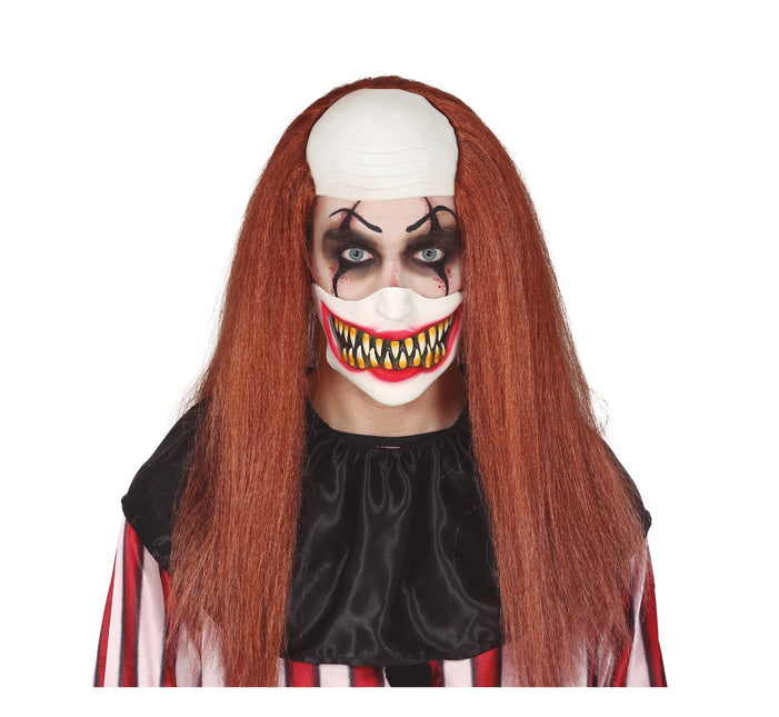 Halloween Half Masker Clowns Gezicht