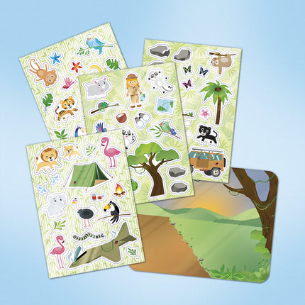 Raamstickers Jungle Dieren