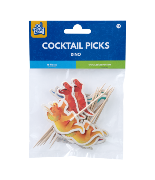 Dino Cocktailprikkers