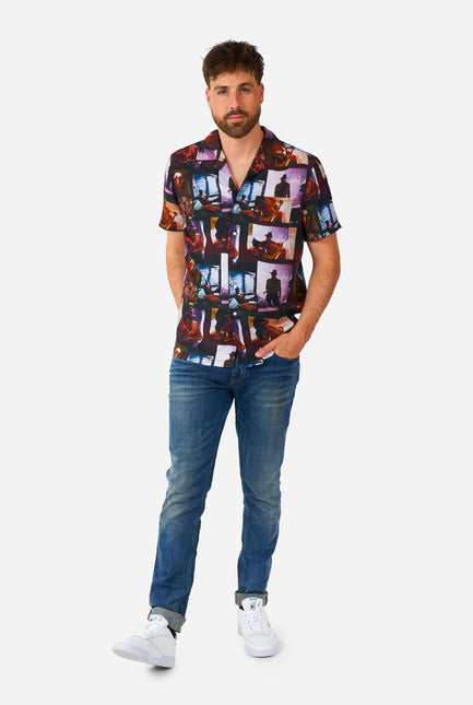 A Nightmare On Elmstreet Overhemd Korte Mouwen Heren OppoSuits