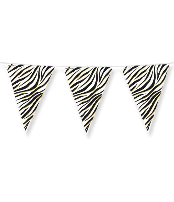 Zwart Witte Slinger Zebra Print 10m