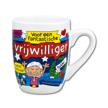 Mok Vrijwilliger 12cm