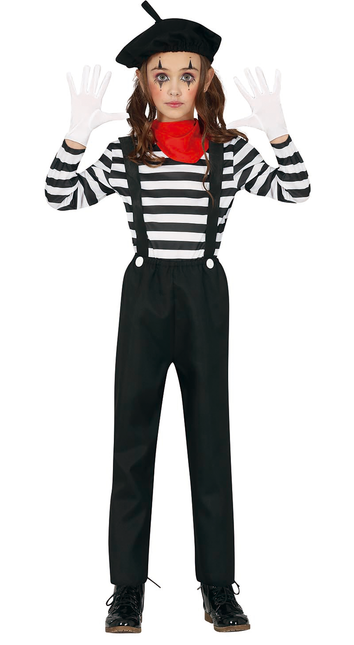 Mime Kostuum Kind