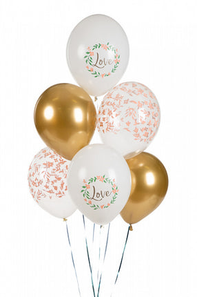 Ballonnen Love Mix 30cm 6st