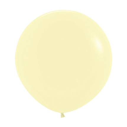 Ballonnen Pastel Matte Yellow 61cm 10st