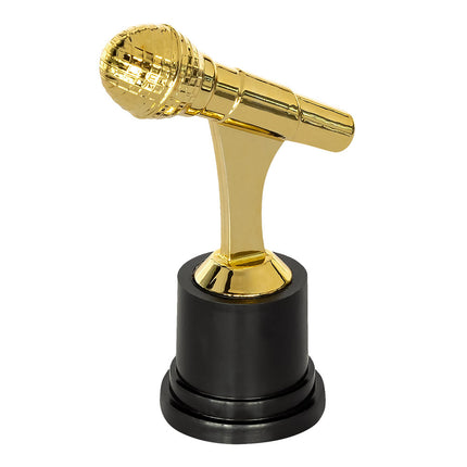 Gouden Microfoon Trofee 12cm