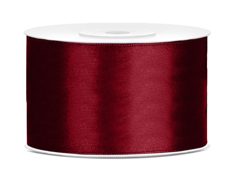 Satijn Lint Bordeaux Rood 38mm 25m