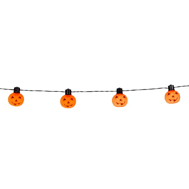 Halloween Lichtslinger LED Pompoen 1,75m