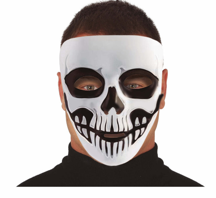 Zwart Witte Halloween Masker Skelet