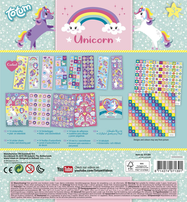 Unicorn Stickerset Large