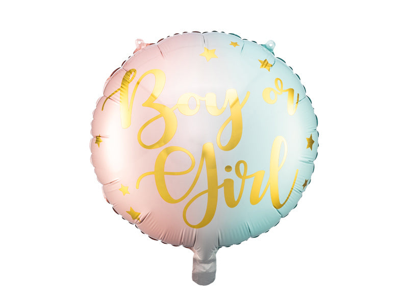 Helium Ballon Boy Or Girl Leeg 35cm