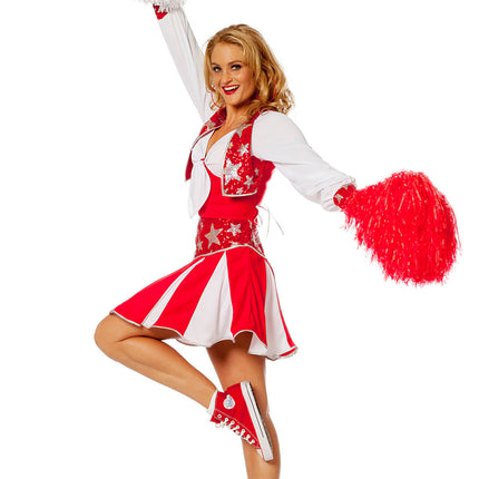 Cheerleader Pakje Rood Dames