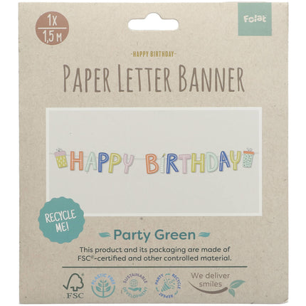 Happy Birthday Letterslinger Eco 1,5m