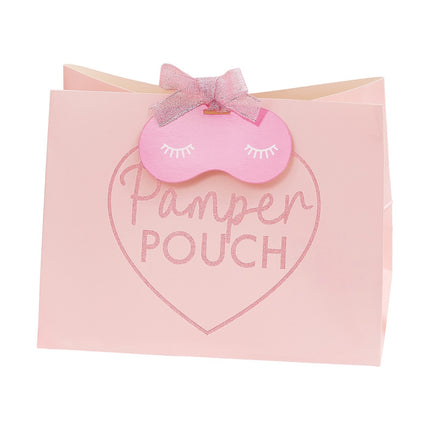 Roze Uitdeeltasjes Pamer Pouch 20cm 5st