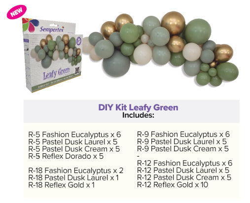 Ballonnen DIY Balloon Kit Leafy Green