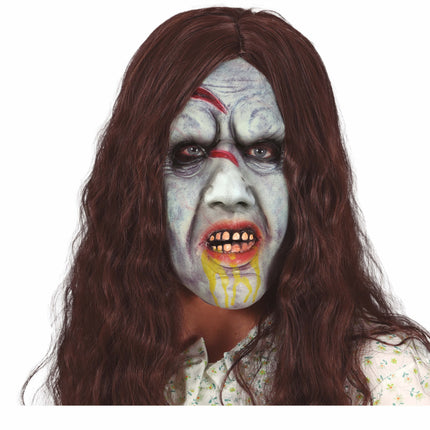 Halloween Masker Horror Vrouw Met Haar