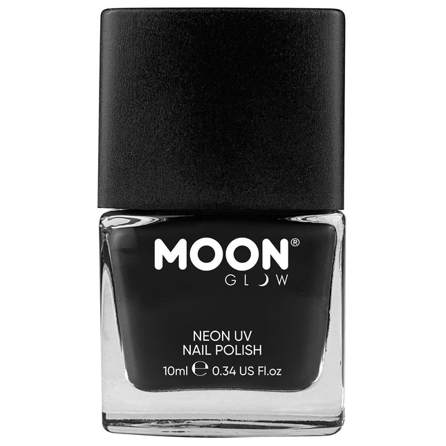 Moon Glow Pastel Neon UV Nail Polish Black 14ml