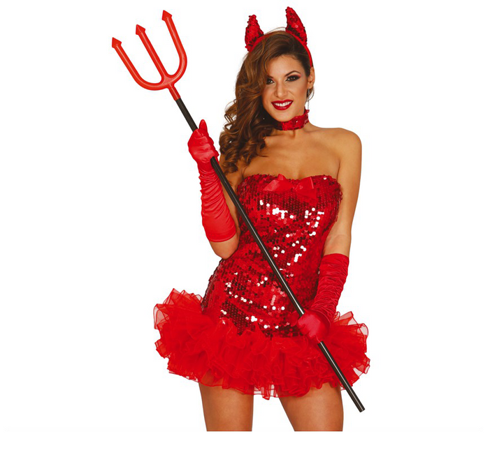 Halloween Drietand Rood 1,2m