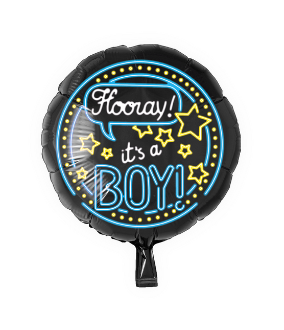 Geboorte Helium Ballon It's a Boy Neon 46cm leeg