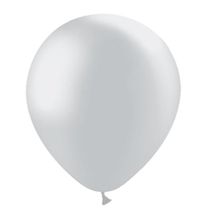 Zilveren Ballonnen Metallic 30cm 10st