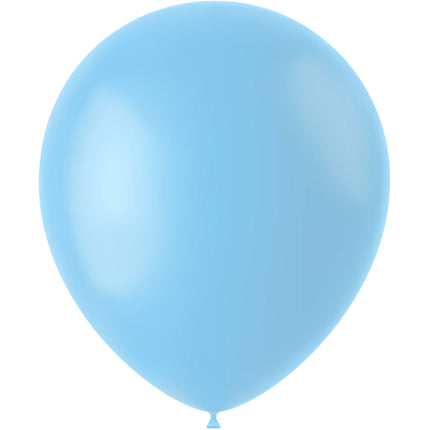 Lichtblauwe Ballonnen Powder Blue 33cm 100st