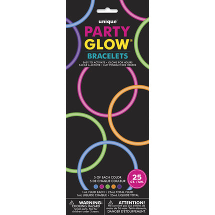 Armbanden Glow In The Dark 25st