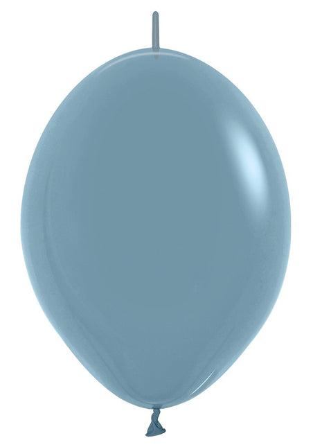 Ballonnen Pastel Dusk Blue 30cm 50st