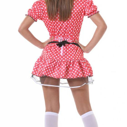 Minnie Mouse Kostuum Wit Rood Dames