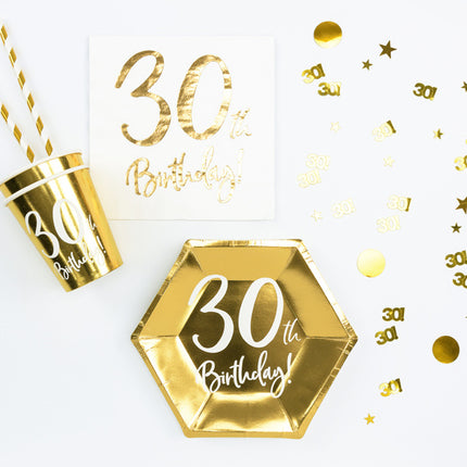 Tafelconfetti 30 Jaar Goud