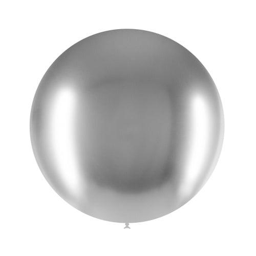 Zilveren Reuze Ballon Chroom 60cm