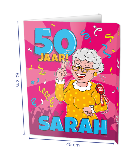 Raambord Sarah 50 jaar 60cm