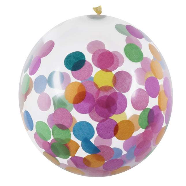 Gekleurde Ballonnen Confetti 30cm 5st