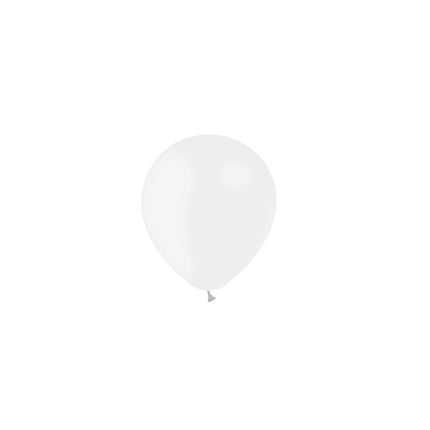 Witte Ballonnen Metallic 13cm 100st