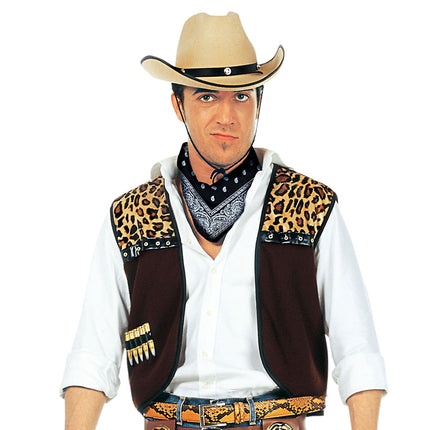 Cowboy Vest Heren Met Bandana 2 delig