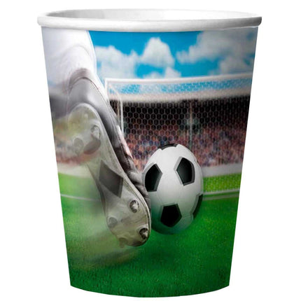 Voetbal Bekers 3D Plastic 250ml 4st