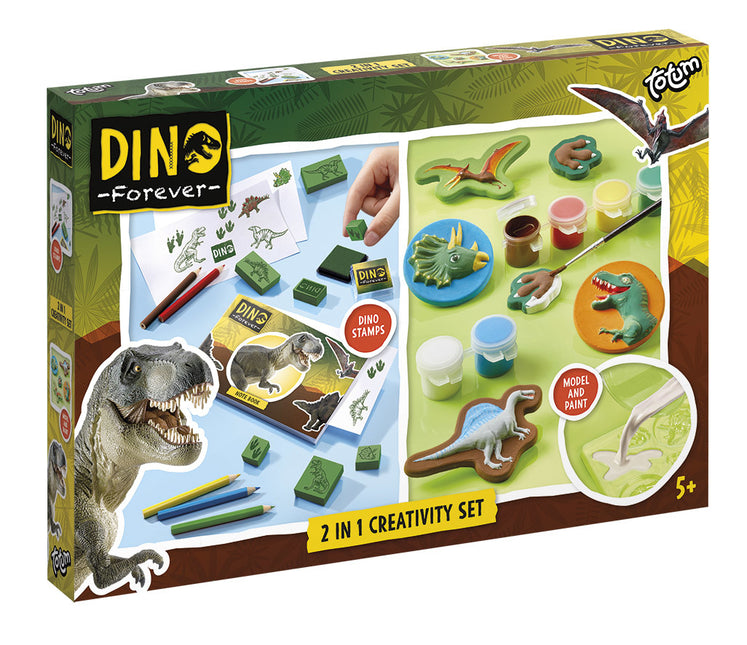 Dino 2- In 1 Stempelset