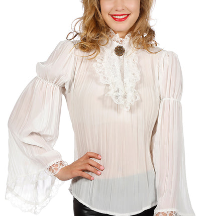 Piraten Blouse Wit Dames